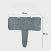 8/12/16pcs Garden Landscape Edging Borders Insert Plastic Imitation Stone Effect Fence DIY Lightweight for Outdoor Patio Balcony Yard