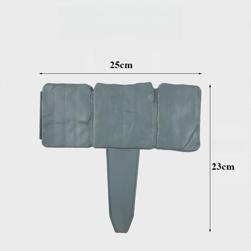 8/12/16pcs Garden Landscape Edging Borders Insert Plastic Imitation Stone Effect Fence DIY Lightweight for Outdoor Patio Balcony Yard