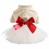 Dog Harness Dress with D Ring for Small Dogs Girl for Winter Dog Skirt