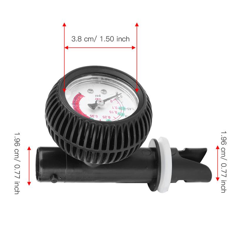 Манометр для надувной лодки 0-5 PSI для надувной лодки-каяка, лодки, доски для серфинга, насоса, безопасный барометр