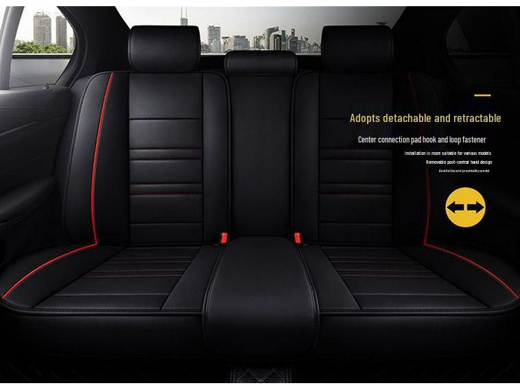 Volkswagen Lavida, Sagitar, Magotan, Passat, Bora, Lamando Seat Covers - Leather & Ice Silk, Full Coverage Cushion