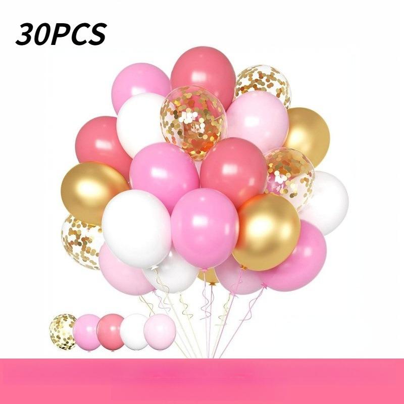 10 inch 30Pcs glitter paper scraps balloon set decoration balloons Christmas Halloween birthday holiday