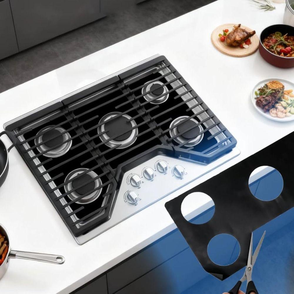 Stain-resistant Silicone Gas Stove Protector Mat Grease-proof Gas Stove Gasket Housewife