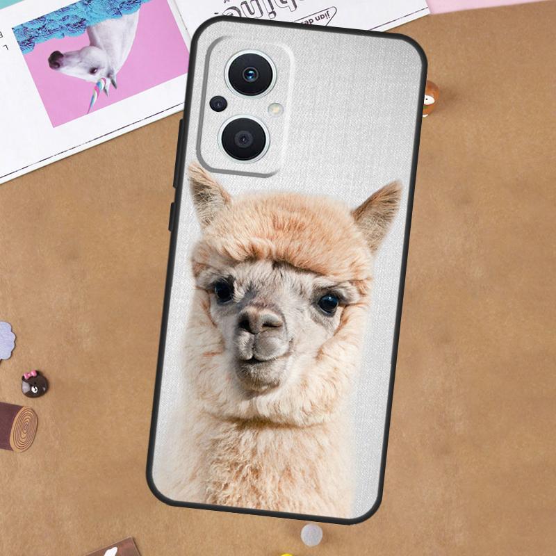 Чехол Lama Llama Alpaca для OPPO Reno 11F 12F 13F 14F 10 11 12 13 14 Pro 7 8 Lite 8T OPPO Find X5 X6 X8 X9 Pro