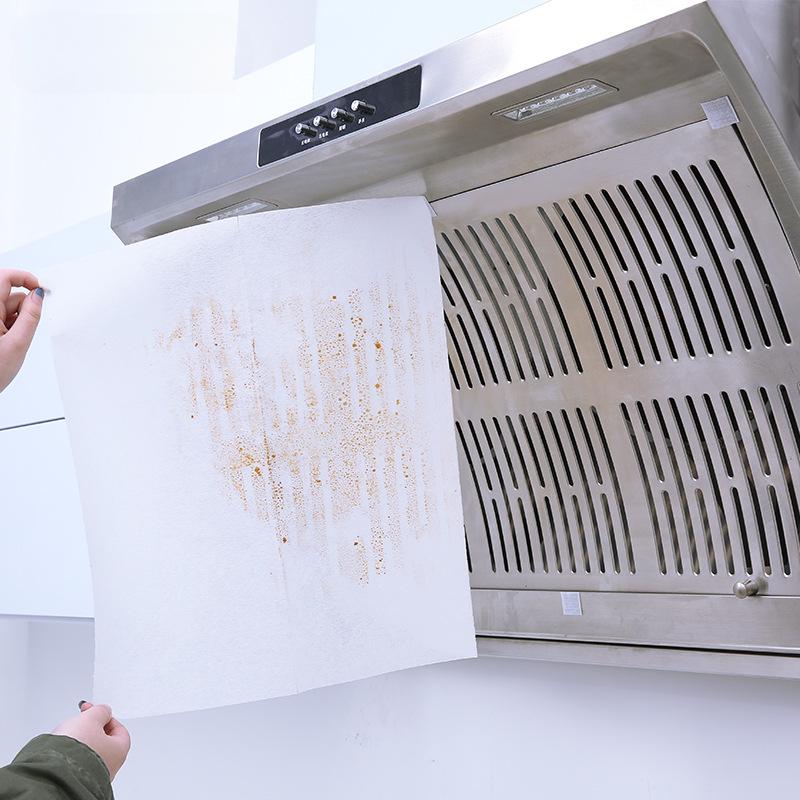 Kitchen Oil Stickers Range Hood Filter Set High-Performance Oil Absorption Smoke-Free Universal Fit Durable Sticker Protection
