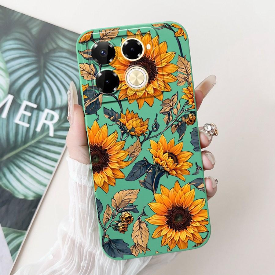 Чехол для Infinix Note 40 Pro Plus Note40 X6853 Чехол Цветок Мягкий Силикон Funda для infinix Note 40Pro X6852 Ударопрочный Capa