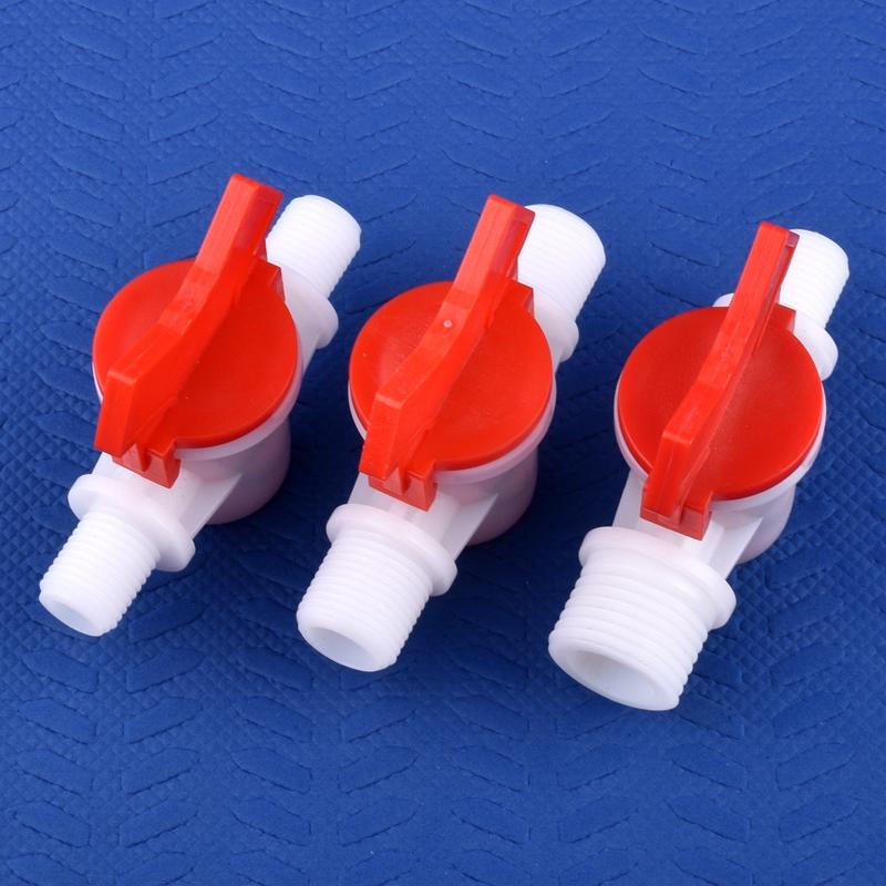 5 шт./лот G1/4" ~G1" наружная резьба POM шаровой клапан равного/редукционного диаметра клапан аквариумный бак адаптер домашний сад капельный полив шланг клапан