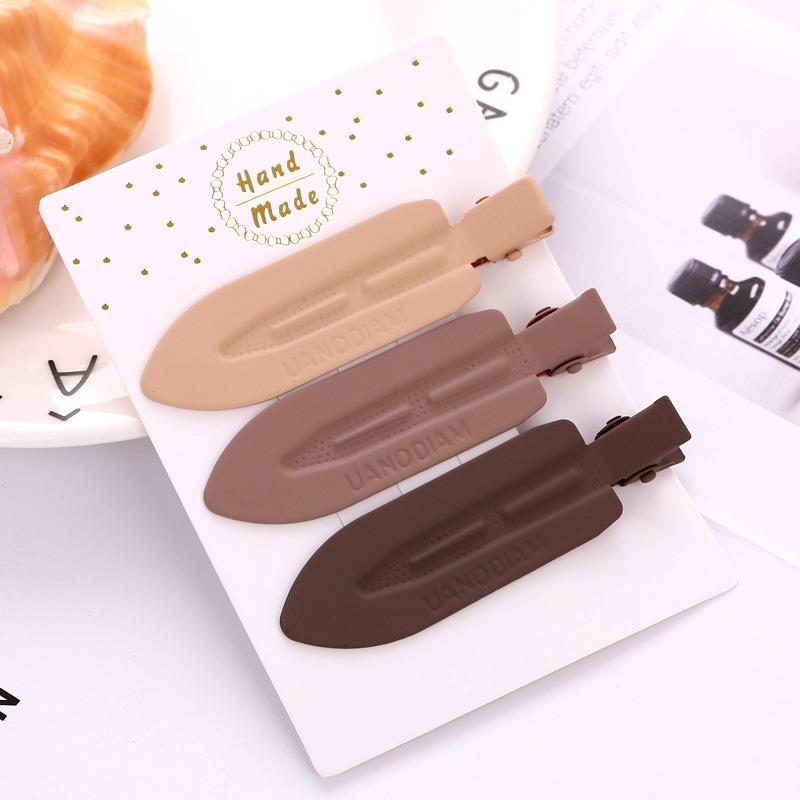 Simplicity Colorful Hair Clips Versatile Girl Side Bangs Broken Hairpin Duckbill Clips Instagram Style Alloy Hair Clip