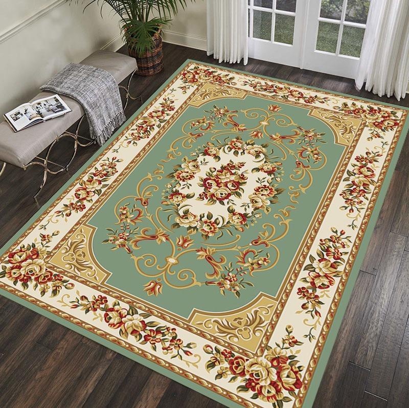American Europe Style Retro Carpet Living Room Sofa Bedroom Bedside Kitchen Entrance Door Rug Non-slip Luxury Home Decor Mat