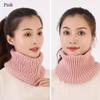 Women Windproof Detachable Knitted Fake Collar Scarf Neck Warmer Turtleneck