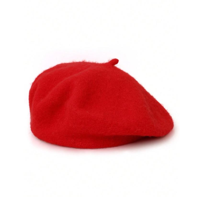 Винтажный британский женский шерстяной берет: Вязаная шляпа художника для осенне-зимнего тепла