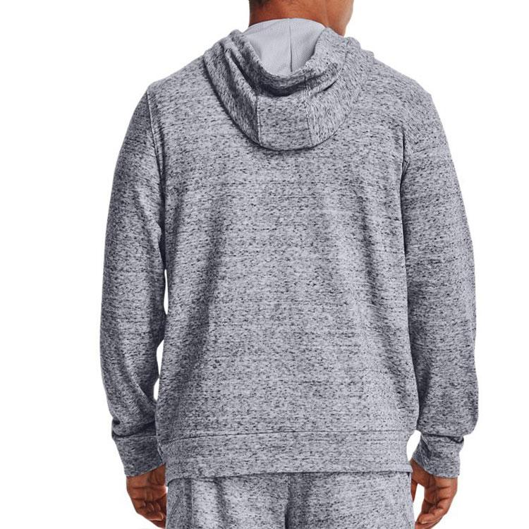 Under Armour Curry Series Твердый пуловер с принтом Спортивная толстовка с капюшоном Мужские топы Серый 1370276-011