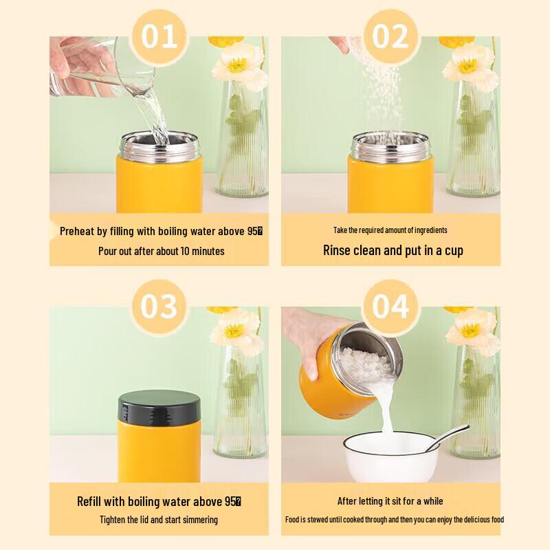 Tiger Brand MCJ-K50C Portable 500ml Vacuum Insulated Food Jar
