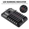 Automotive Marine Boat Fuse Block Waterproof 12 Way with 12 Ground Negative Busbar [100 Amp Max] [ATC/ATO Fuses] [LED Indicator] for Car RV Golf Cart