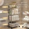 Тележка для кухонного острова Корзина для фруктов Сушилка для посуды Тележка для кухонных принадлежностей Бакалея Косметика Carro Cocina Салонная мебель SQC