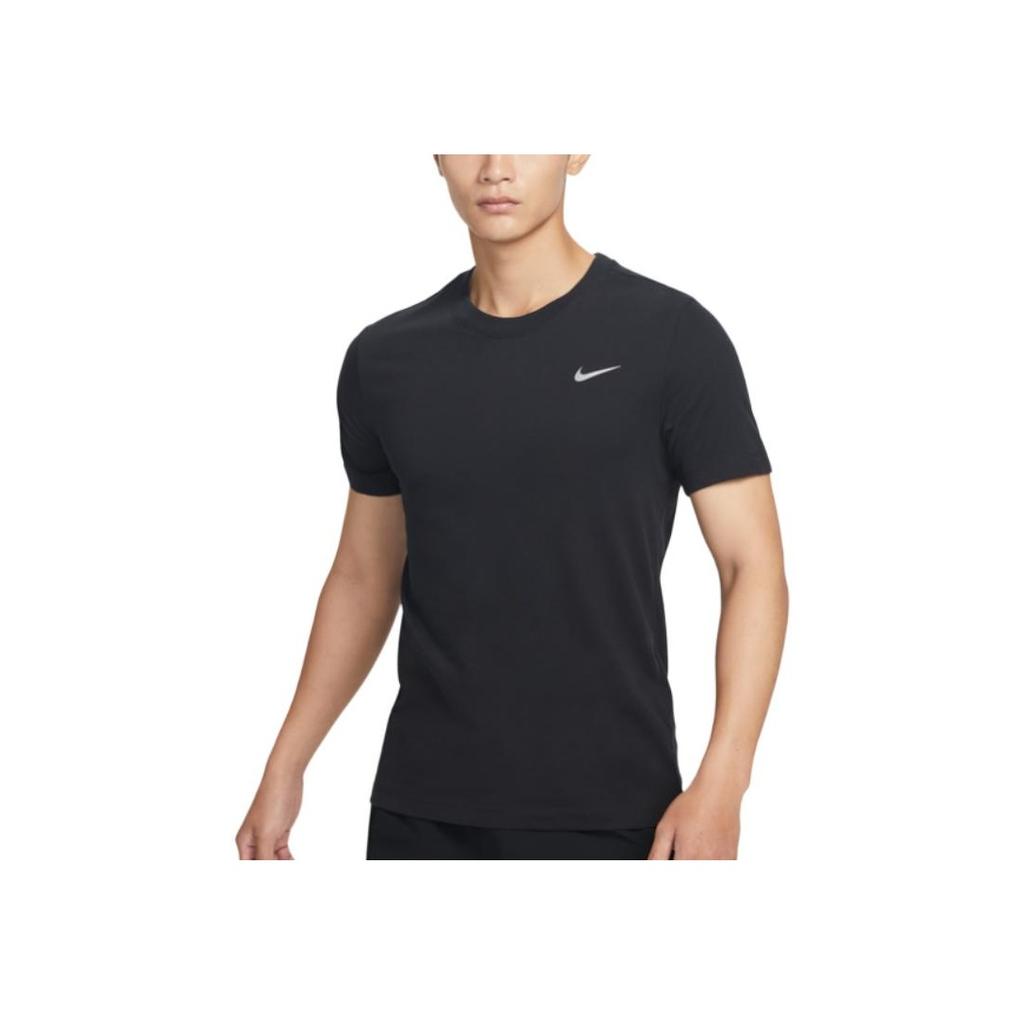 Nike Мужская футболка с круглым вырезом и небольшим логотипом Dri-Fit, черные BV0644-010