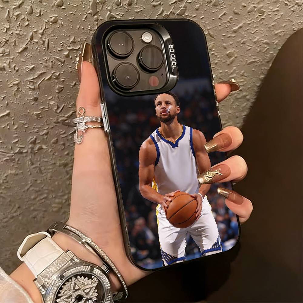 Чехол для телефона Stephen-n C-Curry-y для iPhone 17,16,15,14,13,12,11 Plus,Pro Max,XS,Цветной Серебристый Чехол для телефона Funda Cover