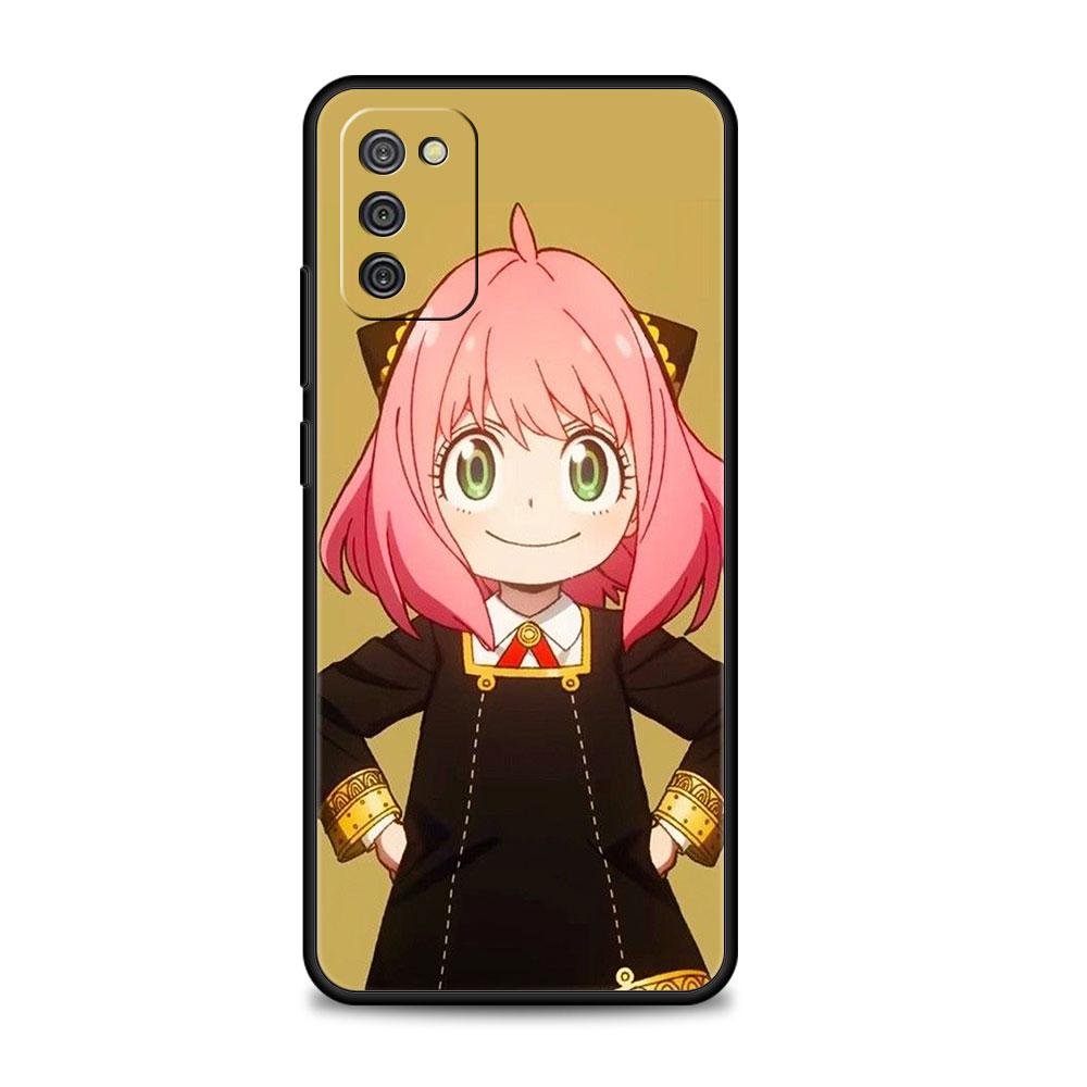 Для Samsung A12 A51 A52 A41 A21s A72 A31 A02s A71 A32 4G A73 A53 A52s 5G Print Funda Spy×Family Cute Yor Anya Bright Drawing