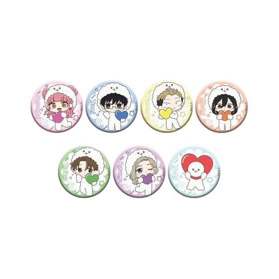 TV anime "You and I, who are polar opposites" Mini character lame can badge Yeti ver. BOX of 7