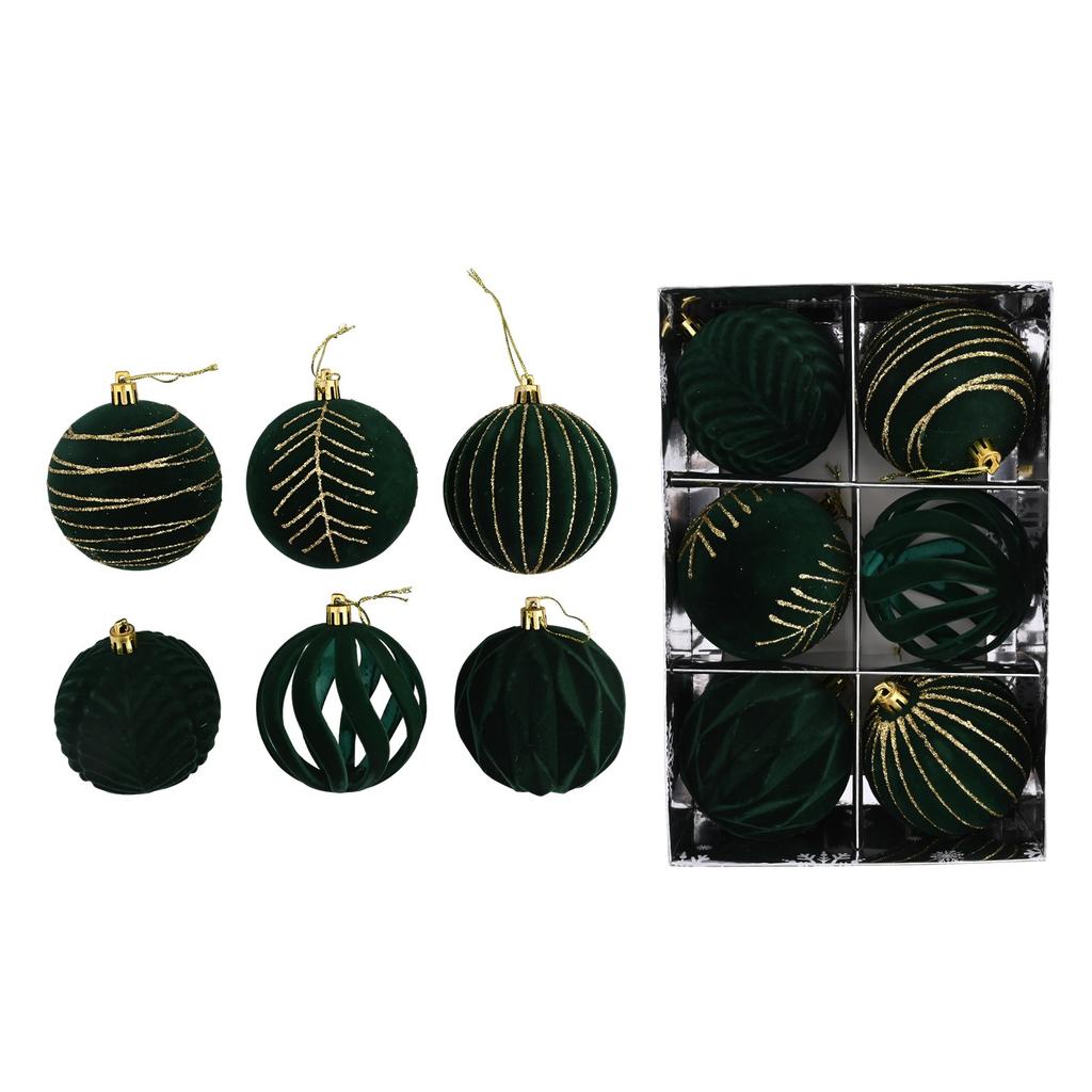Hanging Decor Perfect for Bridal Shower Party 6PCS Christmas Ball Ornaments