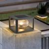 Modern Atmospheric Villa Pillar Lamp Solar Energy Rechargeable Outdoor Waterproof Garden Lamp Garden Hotel Creative Pillar Lamp