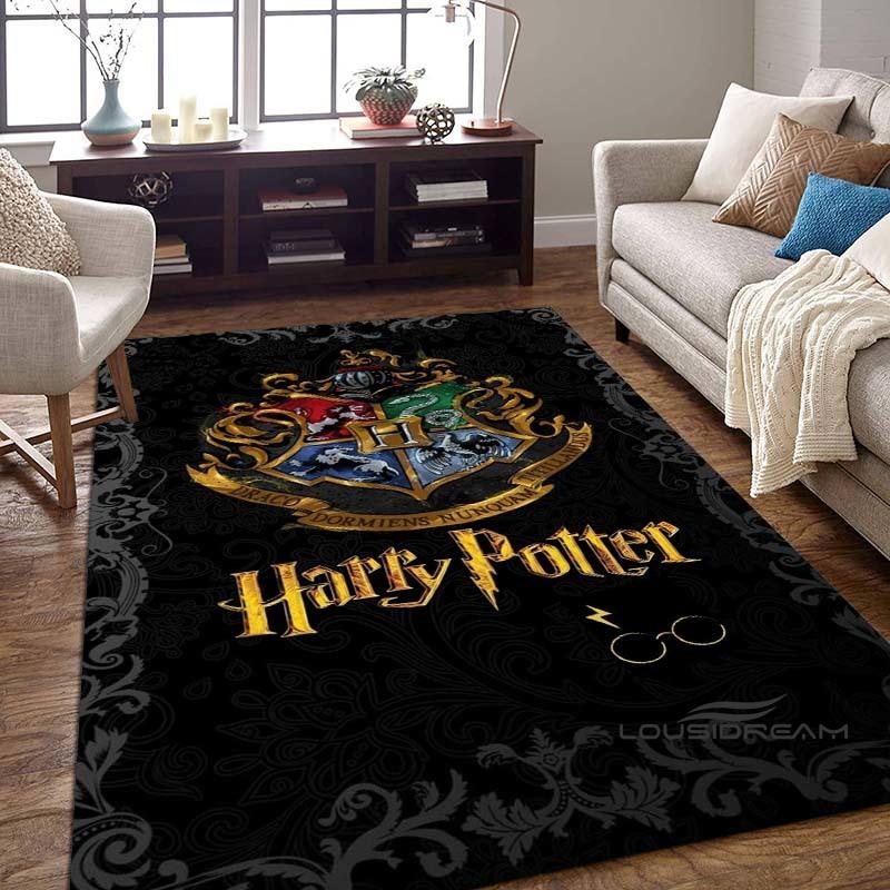 Harry Potter Logo Home Decor Rug, Bedroom Mat, Digitally Printed Movie-themed Mat, Large Play Mat1