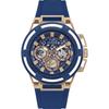 Мужские кварцевые часы Matrix Blue из нержавеющей стали и силикона GW0423G4