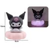 Новый Kawaii Sanrios Ночной светильник Эмаль Облако Мультфильм Kuromi Cinnamoroll Pochacco Маленький настольный светильник Освещение Украшения