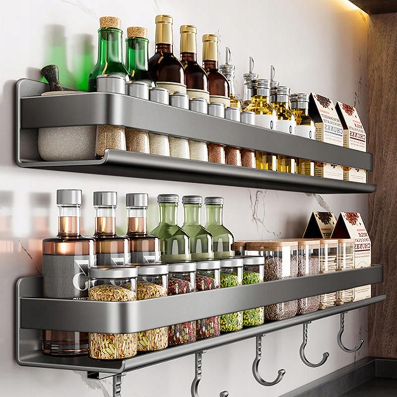 Kitchen Shelf Single Hooks Bathroom Shower Metal Alu 60Cm