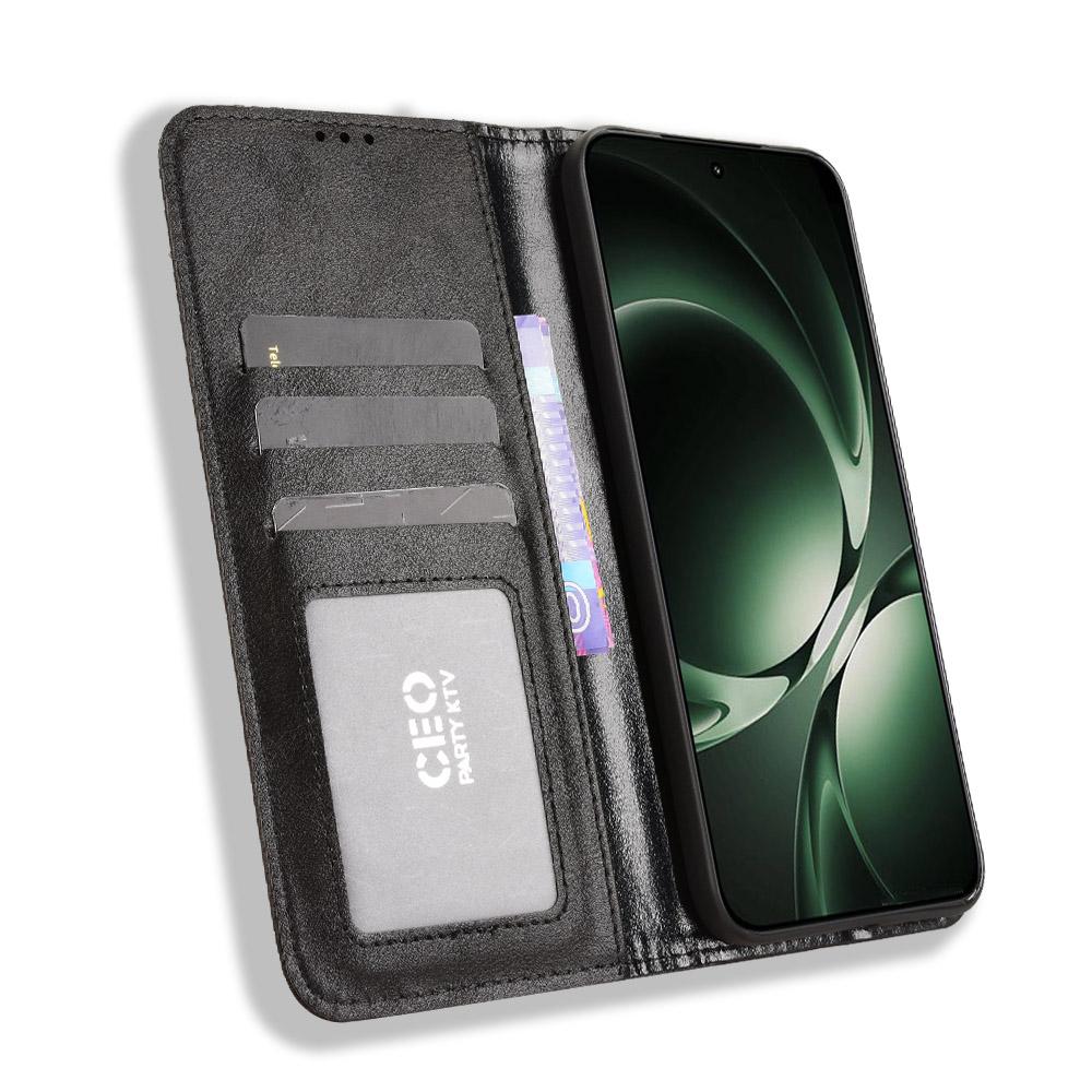 For Xiaomi Redmi K80 Ultra 5G Leather Case Wallet Stand Retro Texture Phone Cover