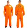 Prison Costume Jumpsuit Cosplay Prisoner Uniform Adult Orange Short-sleeve And Long-sleeve Prisoner Bodysuits Halloween Costumes