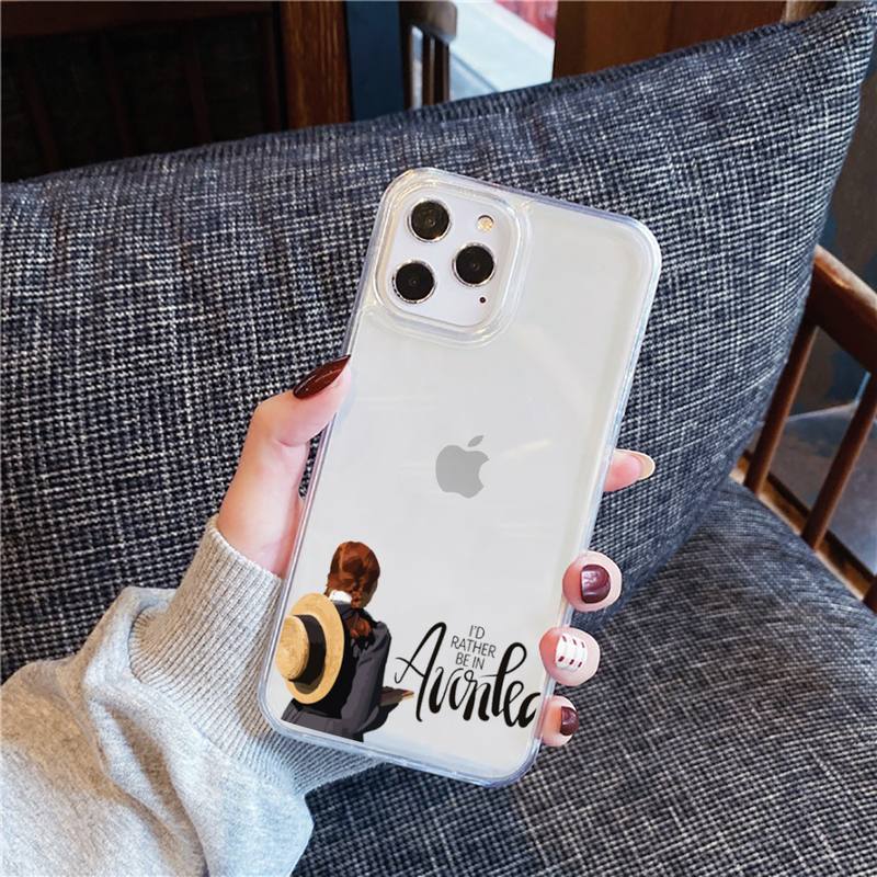 Anne of Green Gables Phone Case For Iphone 13 12 11 Mini X Xs Xr Pro Max 8 7 6s 6 Plus Transparent Soft