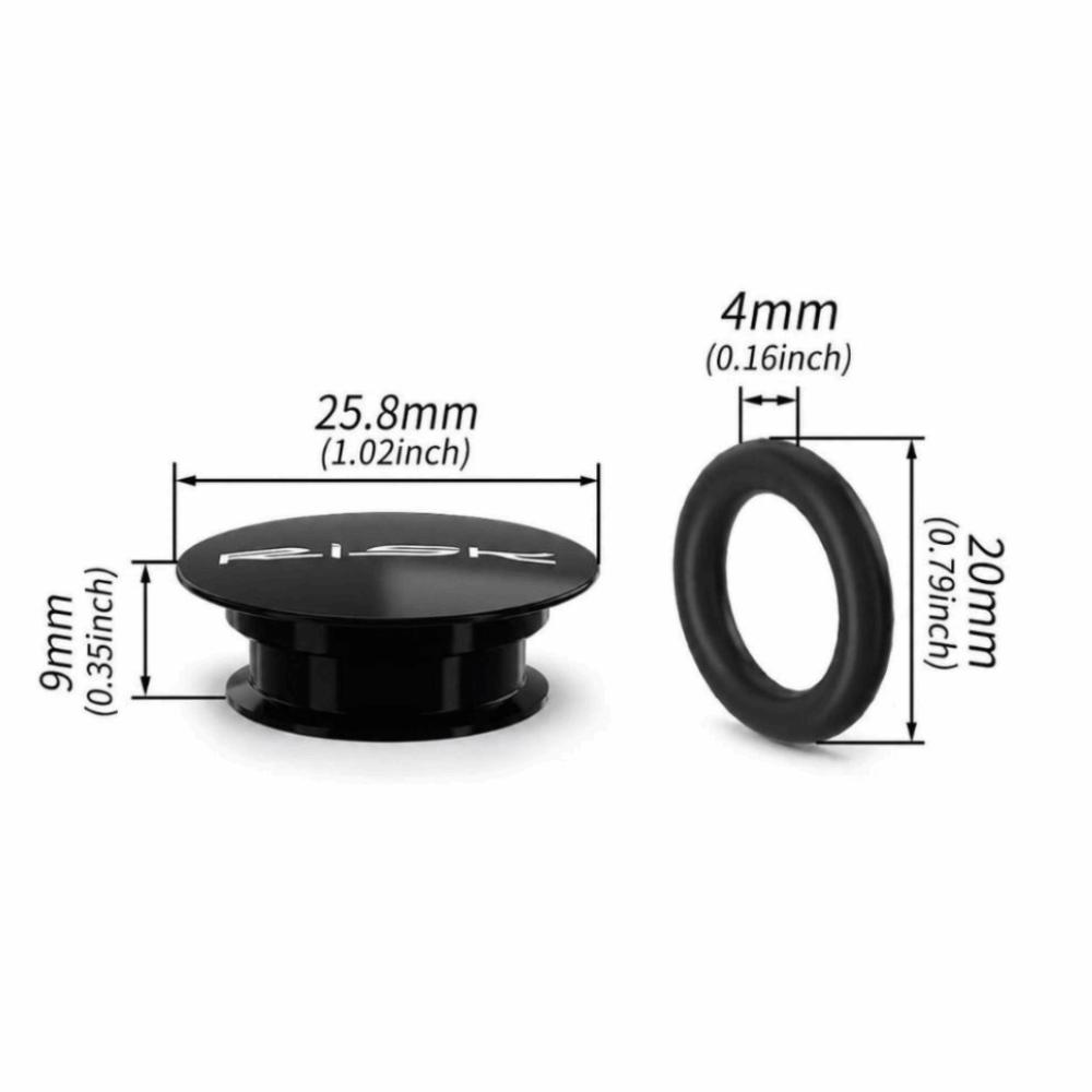 2PCS with Rubber Ring Crank Arm Dust Cover Black Bike Crank Cover Bike Maintenance