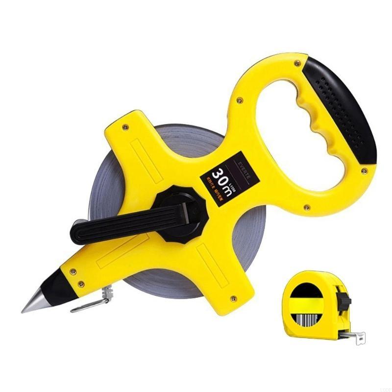 Прочная измерительная лента из АБС-волокна с водонепроницаемым нейлоновым покрытием, портативная ручка, с 3-метровой лентой-наградой, для многоцелевого использования