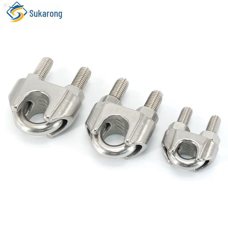 Sukalong 304 Stainless Steel Wire Rope U-Clips