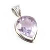Натуральный розовый аметист, драгоценный камень, стерлинговое серебро 925 пробы, подарочный кулон 1,1 дюйма k4H12