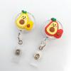 Silicone Fruits Nurse Badge Reel ID Card Retractable Badge Holder  Hospital Use