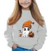 Halloween Day Girls Round Neck Pullovers For Kids Printed Baby Tops