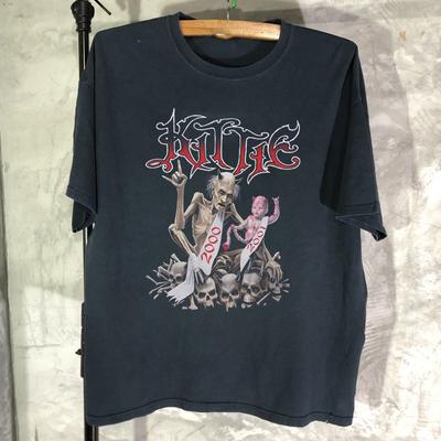 KITTIE BAND В туре 2000 Хлопковая футболка Топы Футболка Полный размер S-4XL