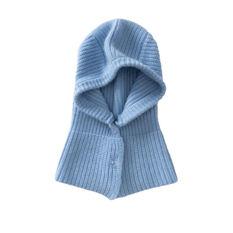 Осень и зима новый однотонный теплый с защитой ушей детская шапка однотонная для мальчиков и девочек ветрозащитная детская шерстяная вязаная шапка