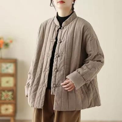 Осенне-зимние куртки парки женские повседневные утолщенные стеганые куртки корейские свободные пальто верхняя одежда