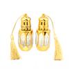 Glass Roll On Bottle Mini Essential Oil Container Portable Perfume Bottle Vintage Bronzing Gold Empty Refillable Vials With Whea