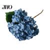 Decorative Fake Flowers Artificial Hydrangea with Green Leaves Stem Realistic Flower Wedding Lifelike Blooms Home Office Table Centerpiece Faux Floral