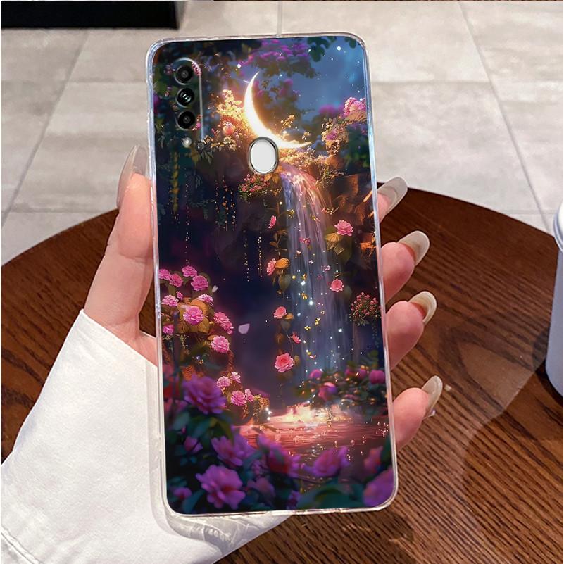 Чехол для OPPO A31 2020 Задняя крышка Чехол для телефона OPPO CPH2015 Прозрачный Роскошный Милый Сердце Любви Кролик Забавный Рисунок Мягкий Силиконовый Корпус