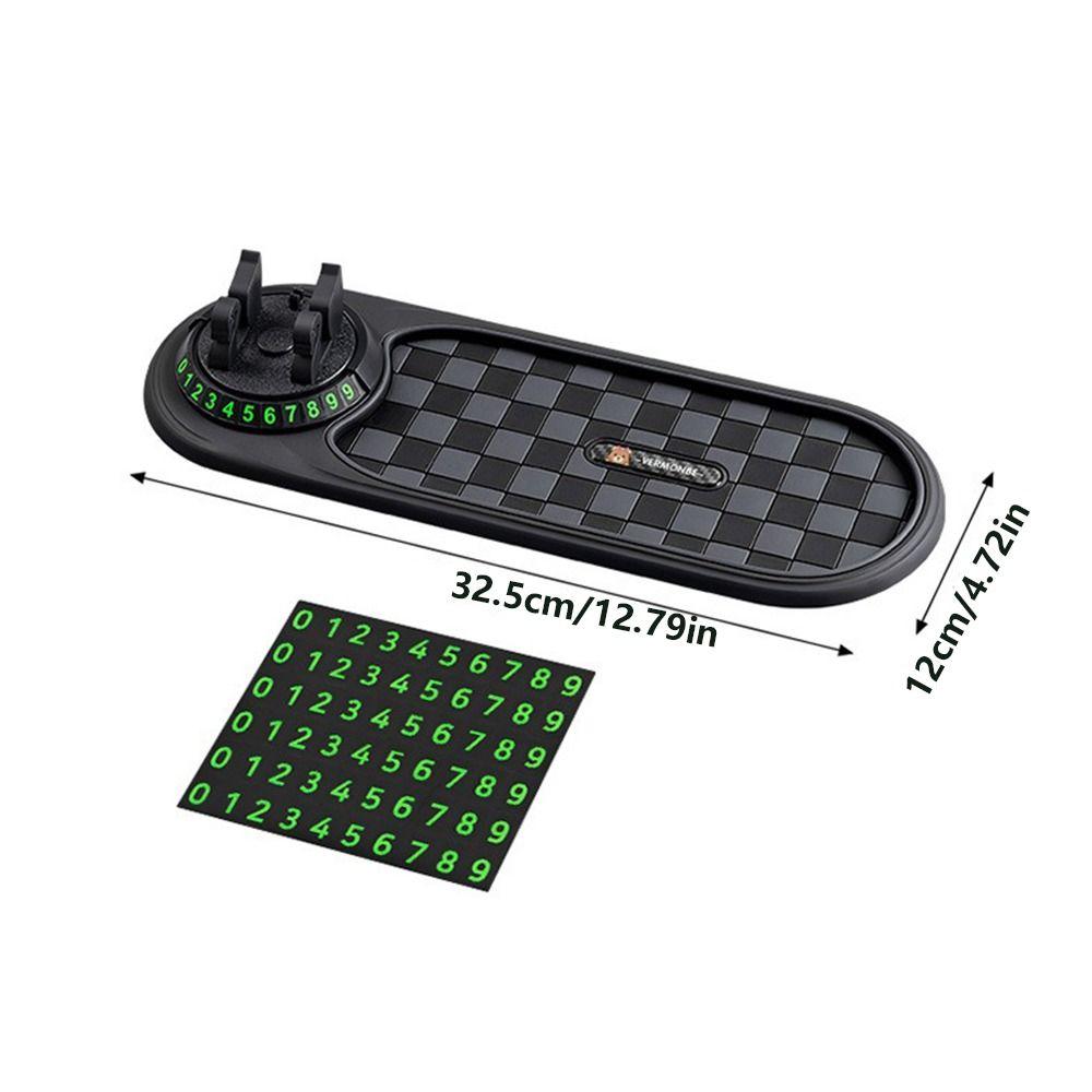 with Parking Number Plate Parking Number Plate Rotatable Anti slip Phone Pad  Car Center Console