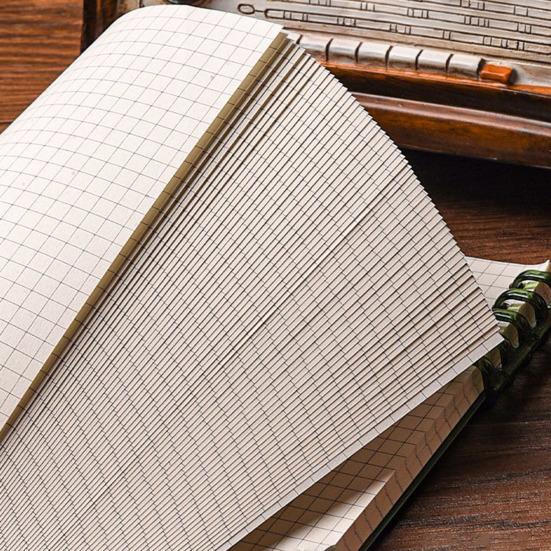 Loose-Leaf Notebook Horizontal Lines Squares Blanks Thickened Paper Dairy Notebook Home Study