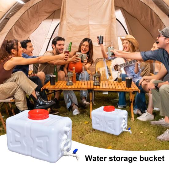 Бак для хранения воды 15 л/3,96 галлона, контейнер для воды с краном, кувшин для воды для кемпинга, портативный аварийный резервуар для воды