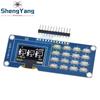 TZT 0,96/1,3-дюймовый OLED-дисплей I2C с драйвером SH1116/SH1315 и модулем клавиатуры 1x4/4x4