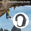 Пряжка-карабин Подвесная пряжка Прочная несущая нагрузка Нелегко деформируемый алюминиевый сплав Универсальный карабинный зажим D-типа