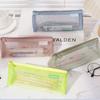 Retro Color Mesh Pencil Case Nylon Zipper Stationery Bag Simple Transparent Bills Bag  Pencil Bag